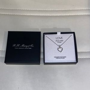 Diamond heart necklace